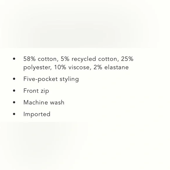 New Anthropologie Pilcro Mid-Rise Slim Straight Cargo Jeans size 29 Tall - Picture 7 of 8